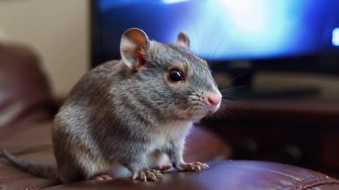 Maus vor Fernseher