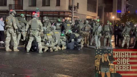 🚨3 arrested in one swift push after Antifa attacked federal agents.