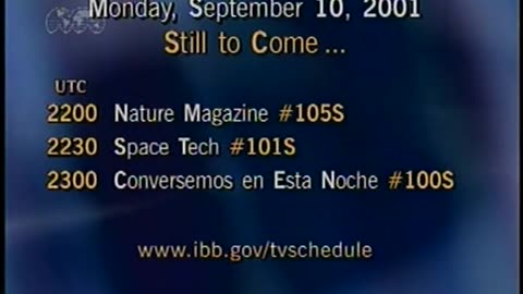 USA WORLDNET September 10, 2001 530pm-600pm EDT