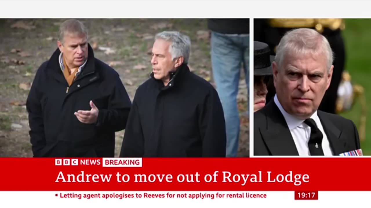 Andrew stripped of 'prince' title and will move out of Royal Lodge