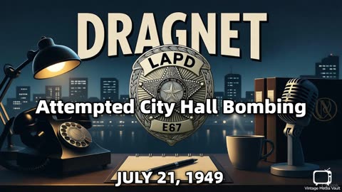 Dragnet - Attempted City Hall Bombing - July 21, 1949 - Classic Police Radio Drama
