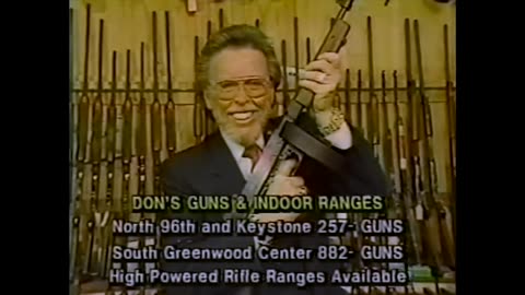 November 12, 1985 - Don Davis Shows Off His Guns