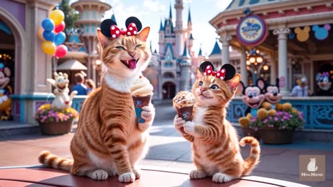 Mama Cat Trims Fur on the Farm and Makes Tiger Hat For Kittens At Home🐾🎩🐯_5