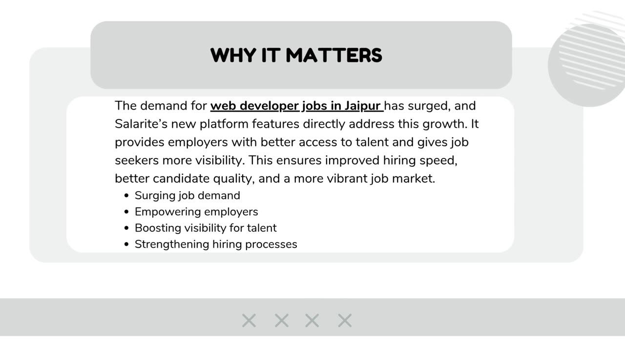 Breaking News: Salarite Fuels Demand for Web Developer Jobs in Jaipur#Salarite #JobSeekers