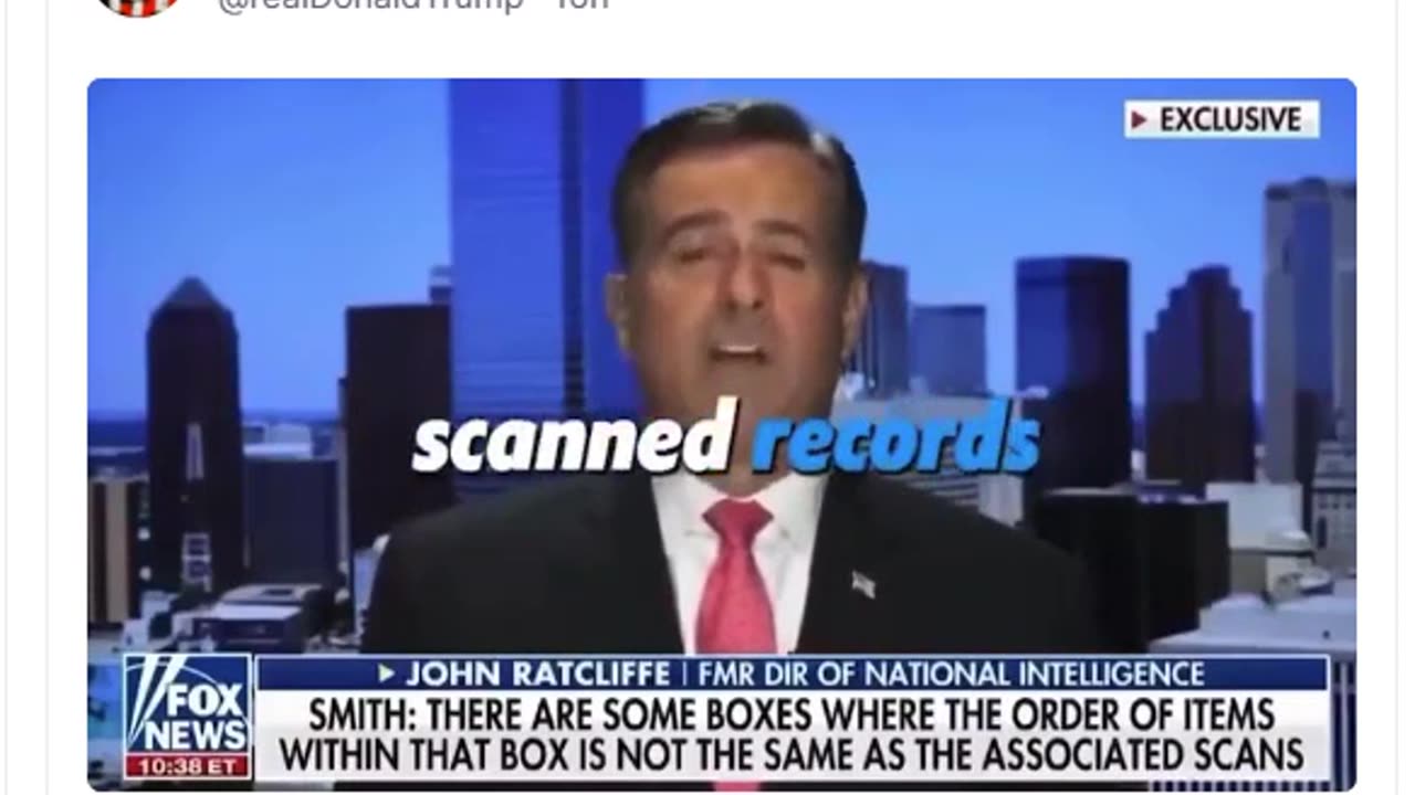 John Ratcliffe on Jack Smith "mishandling" documents