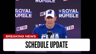 John Cena Schedule Update