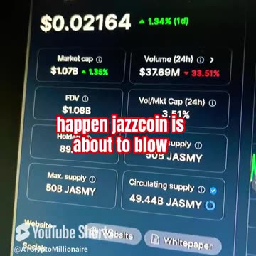 jasmycoin jasmy price prediction crypto coin! #fyp