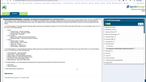 11-10-2025 West Perry SD SB Mtg