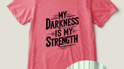 My Darkness Is My Strength" T-Shirt | Bold Streetwear for the Unapologetically Authentic