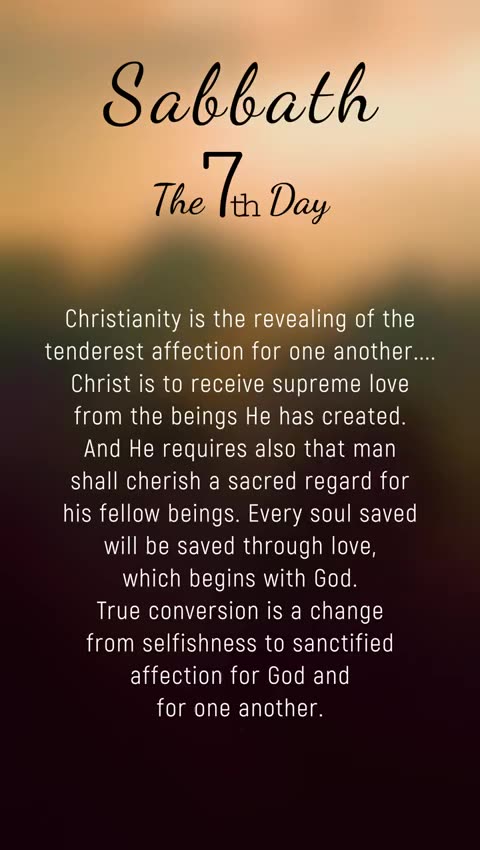 REMEMBER THE SABBATH