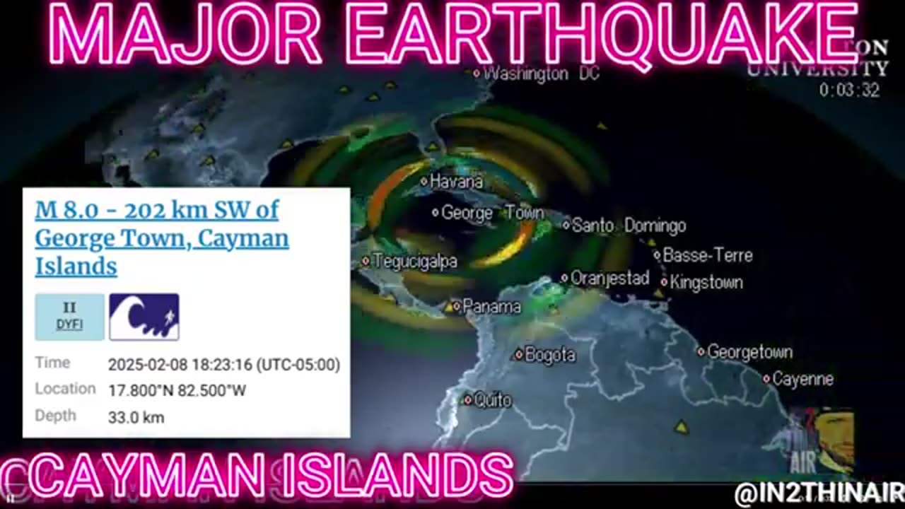 8.0 Earthquake causing Tsunami Alert! 09/02/2025 - Reloaded from In2ThinAir