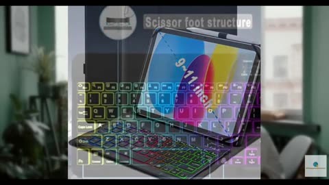 XCHYTECHER Universal Tablet Keyboard Case for 9.7",10.1",10.2",10.5",10.9",11" i