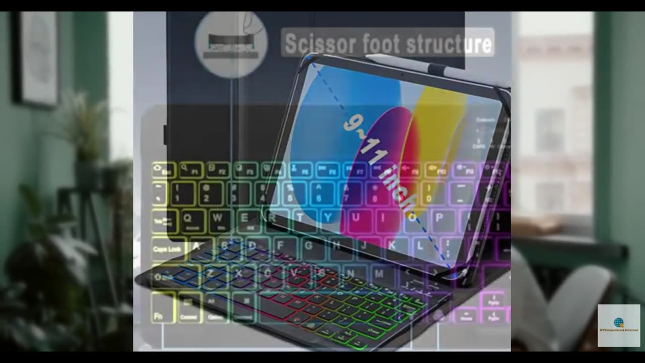 XCHYTECHER Universal Tablet Keyboard Case for 9.7",10.1",10.2",10.5",10.9",11" i