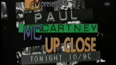 February 3, 1993 - Promo for 'Paul McCartney: Up Close'