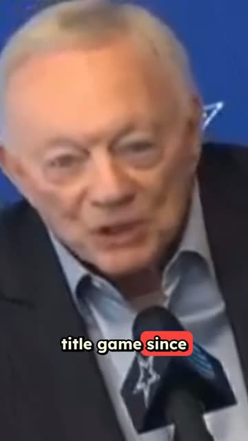 Jerry Jones: “I Got Work to Do”