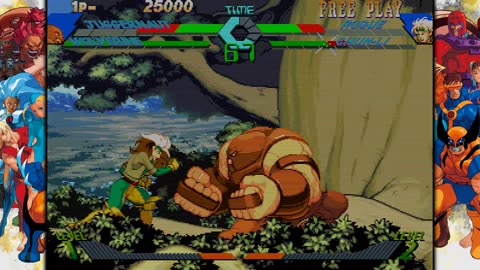 X-Men vs. Street Fighter - Juggernaut & Wolverine vs Rogue & Chun-Li - 4K