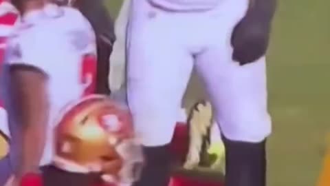 Look at Fred Warner's foot
