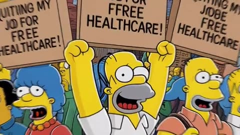 THE SIMPSONS -DONALD TRUMP ANNOUNCES FREE HEALTHCARE IN AMERICA