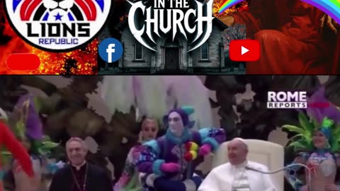 THE POPE BEING ENTERTAINED BY ENTITES.