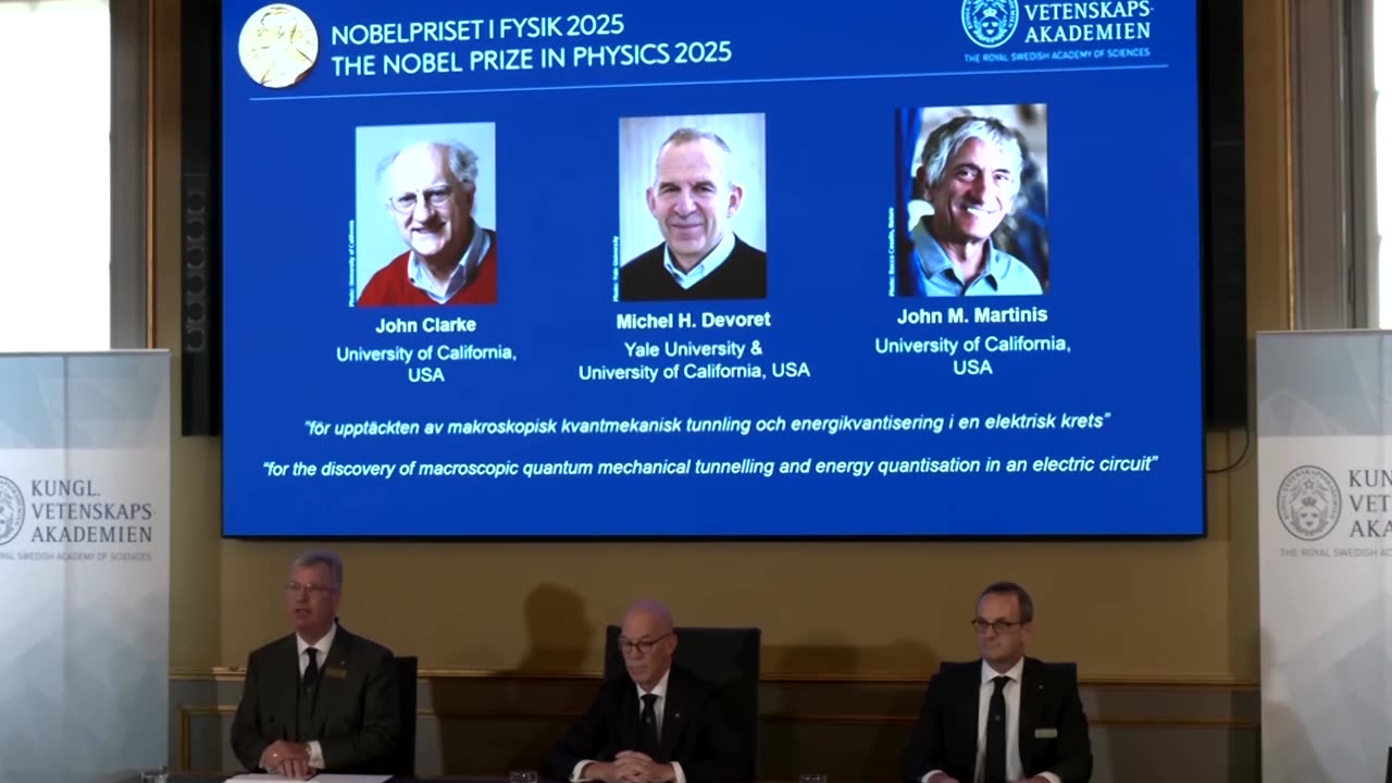 Nobel physics prize goes to pioneers of quantum mechanics