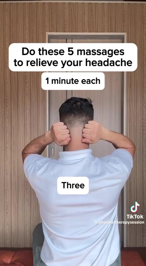5 massages to relieve your headache!