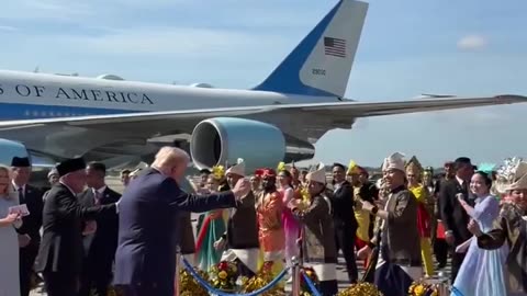 President Trump is getting his dance on in Malaysia