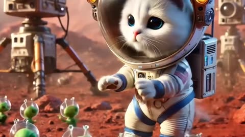 What Will Happen to the Little Kitten Sent to Space #cute #cutecat #catstory#kitten