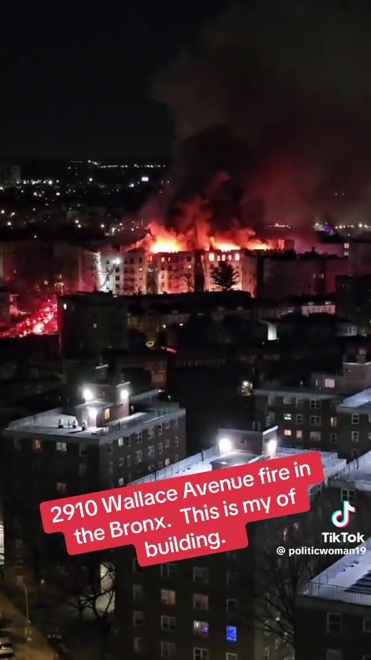 FIRE IN NYC NOW AS WELL IN THE BRONX LAST NIGHT