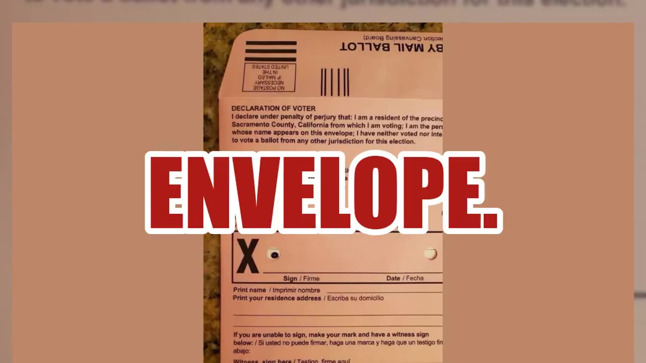 Fact Check: Completed California Prop 50 Redistricting Ballots NOT Readable Through Mail-In Envelope
