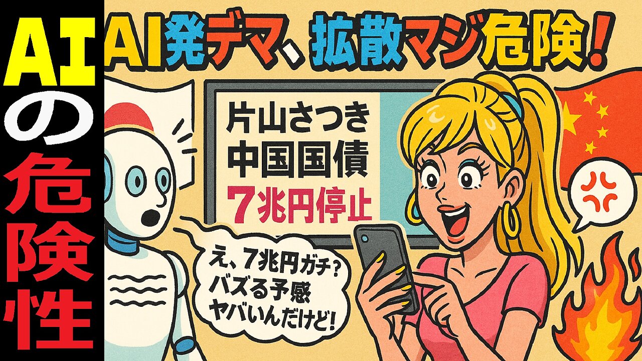🤣片山さつき・中国国債・7兆円デマの脅威！AI＋SNS時代の危険すぎる拡散力