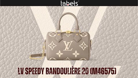 Latest Speedy Bandoulière 20 (M46575) by Labels