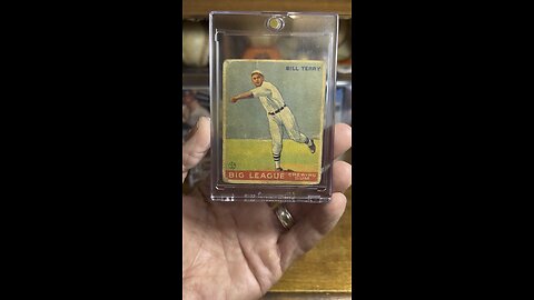 1933 #Goudey Bill Terry #baseballcards #vintagebaseballcards #baseballbirthday