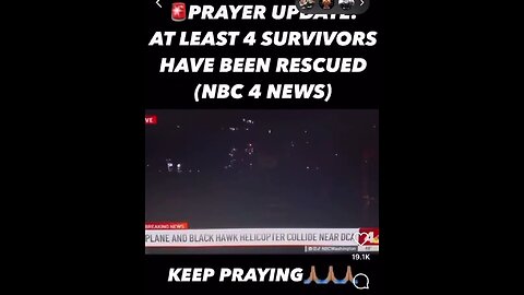 NBC News reports, “This is good news - that first responders are finding survivors in the water”