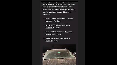 Toxic fumes from Ohio may seriously affect everyone east of the Mississippi River 250 million people