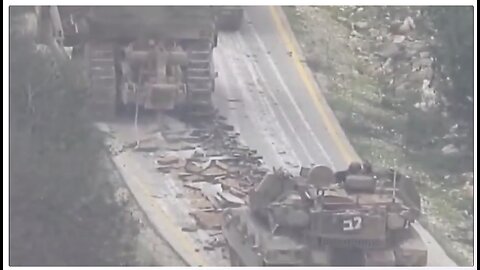 gods chosen people, the jews tear up Lebanons roads as they leave
