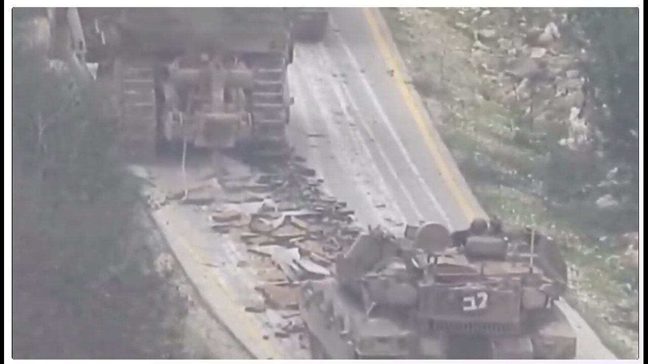 gods chosen people, the jews tear up Lebanons roads as they leave