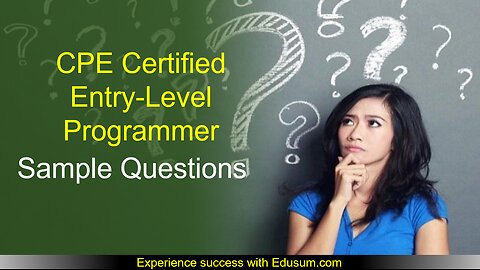 CPE-20-01 Exam Strategy with Sample Questions