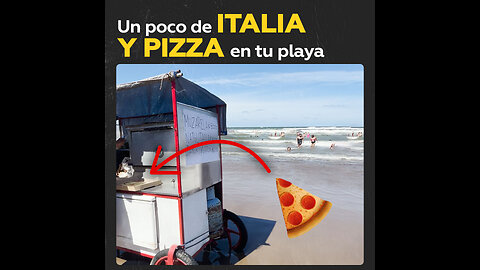 Ambiente italiano en playa de Argentina