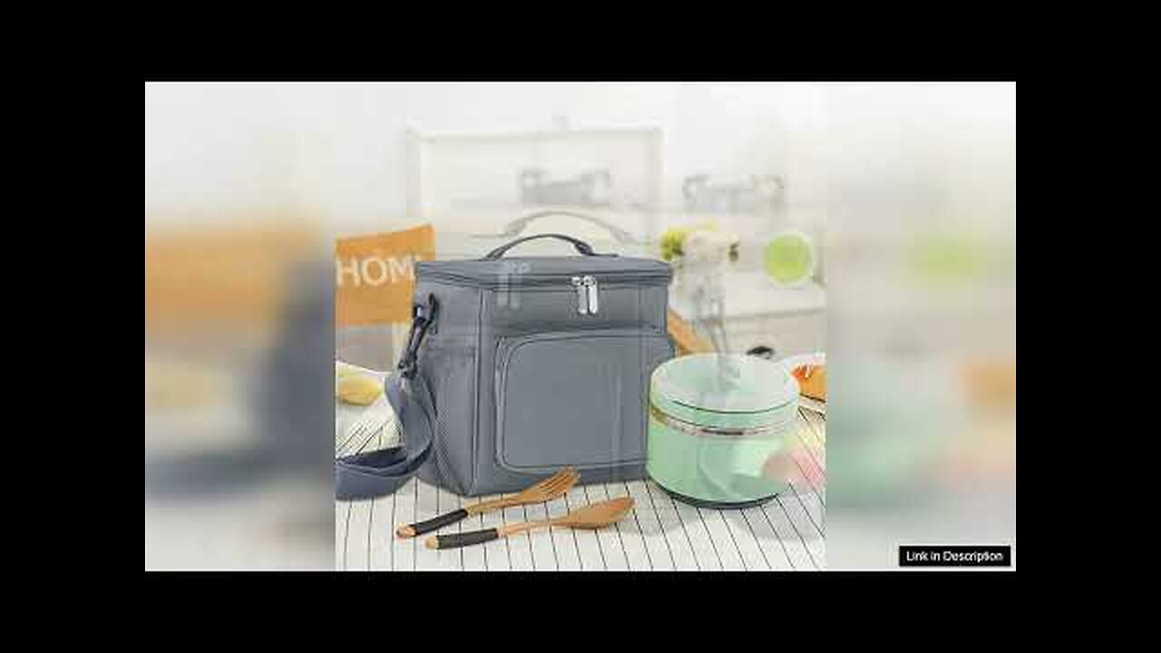 Large Portable Insulated Lunch Bag Men and Women Reusable Lunch Box Review