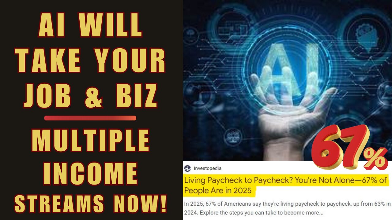 390 AI Will Take Your Job & Business. What Are You Doing To Prepare For It? You Must Have Multiple Income Streams!