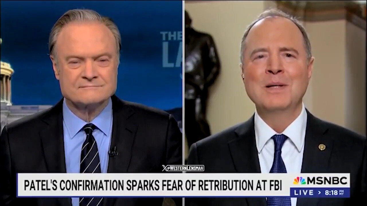 Schiffing His Pants: A Panicked Adam Schiff On MSNBC Freaking Out Over New FBI Director Kash Patel