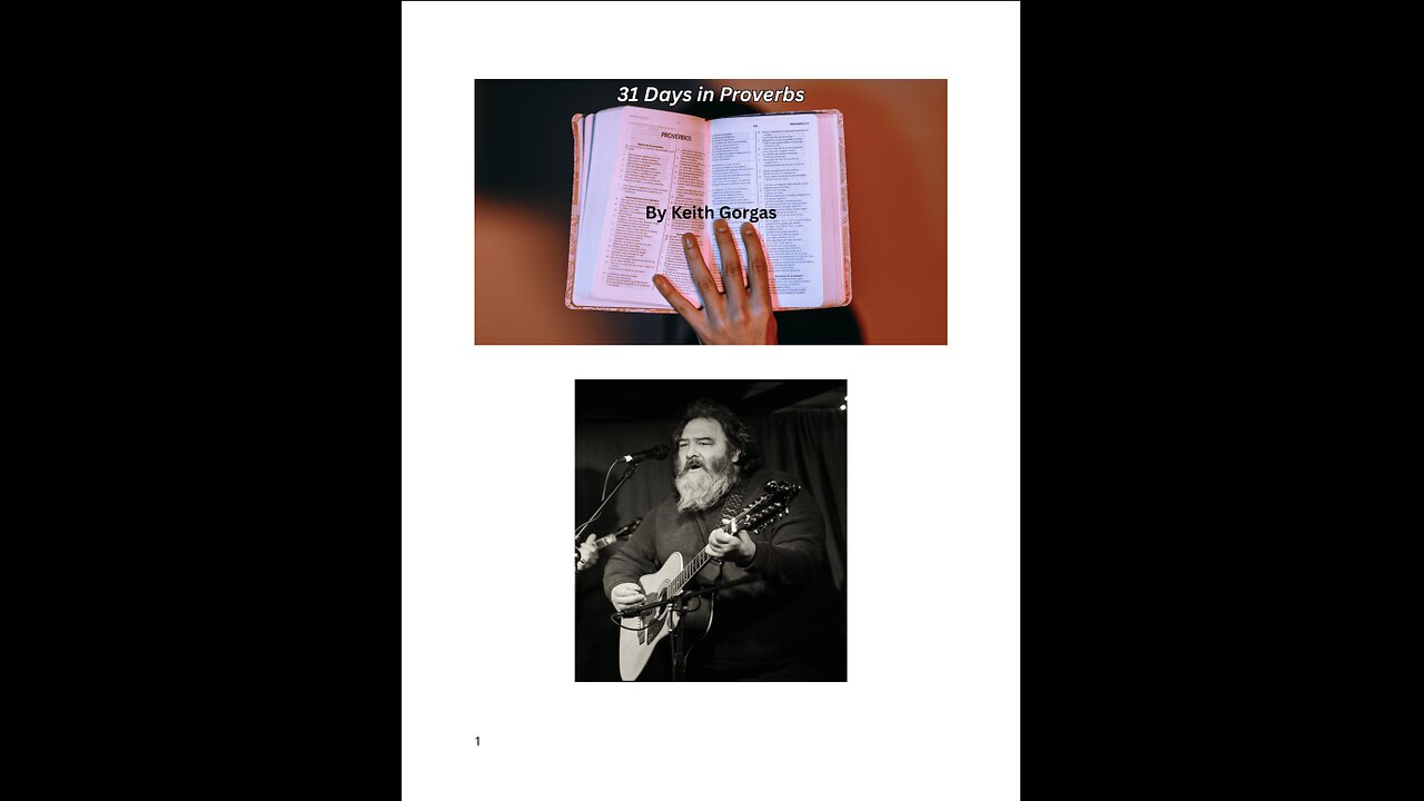 31 Days of Proverbs Chapter 13 by Keith Gorgas