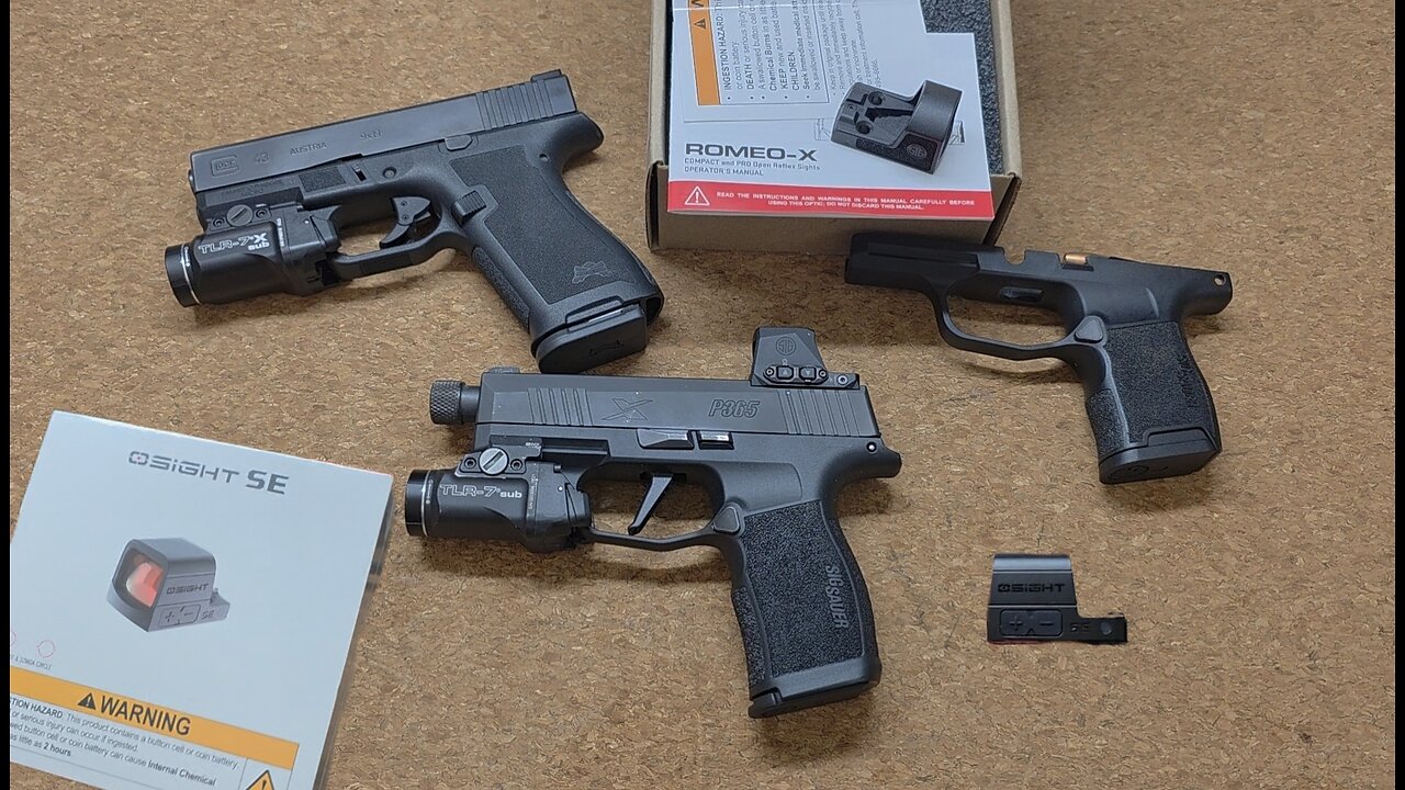 Sig P365 Optic Options - Romeo X or Osight SE