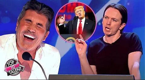 BEST Donald Trump Impression Has Simon Cowell LOL!.