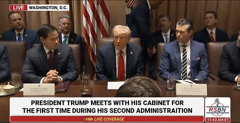 TRUMP❤️🇺🇸🥇🪽HOLDS FIRST CABINET MEETING🤍🇺🇸🏅🪽AT THE WHITE HOUSE💙🇺🇸🏅🪽🏛️⭐️