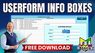 The NEW Way To Add Userform Help Pop-Ups in Excel – For VBA Beginners