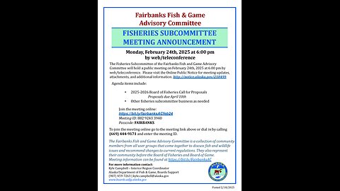 Fairbanks! What's going on? (02/19/2025) part 1/2