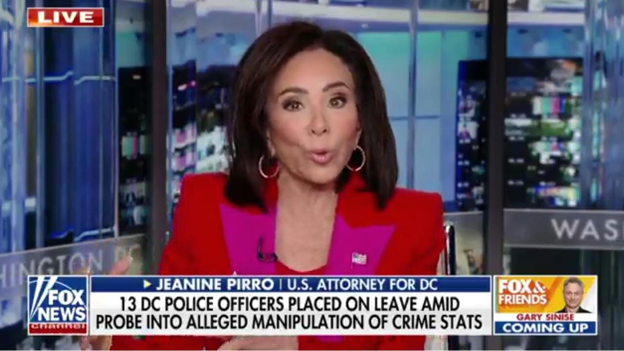 DC Police Offcials Accused of Altering Crime Data ~ US Attorney Jeanine Pirro