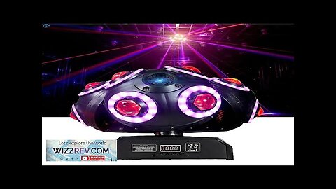 New 12x12W Rgbw 4 In 1 DMX512 Three Heads Football Led Moving Review