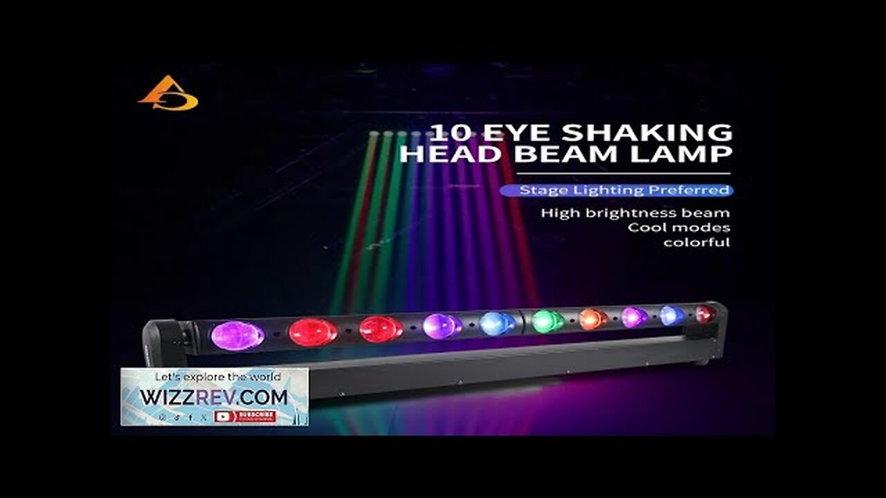 10x40W RGBW 4in 1 LED Mobile Headlight Party Bar KTV Disco DJ Review